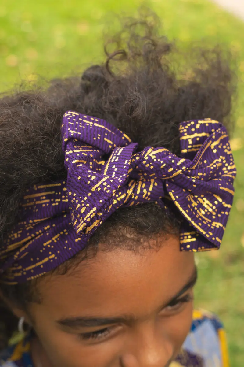 Bandeau à cheveux Senia mauve
