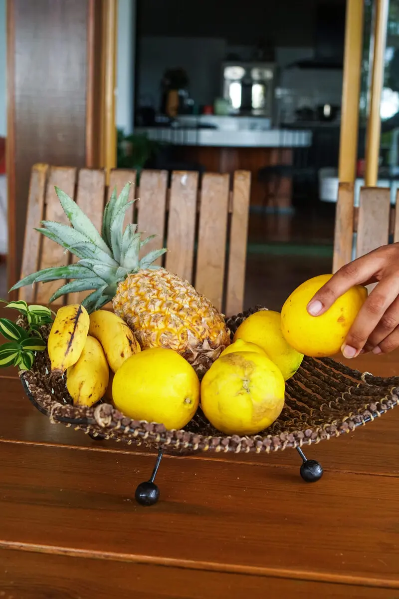 Corbeille à fruits carrée