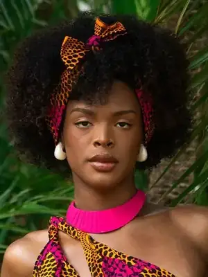 Bandeau à cheveux Aïda rose