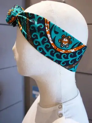 Bandeau à cheveux Émeraude 7
