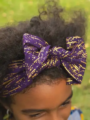 Bandeau à cheveux Senia mauve