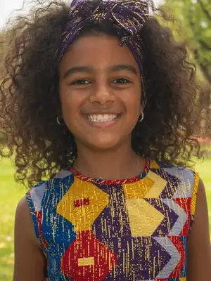 Bandeau à cheveux Senia mauve 3