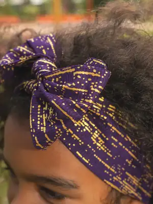 Bandeau à cheveux Senia mauve 7
