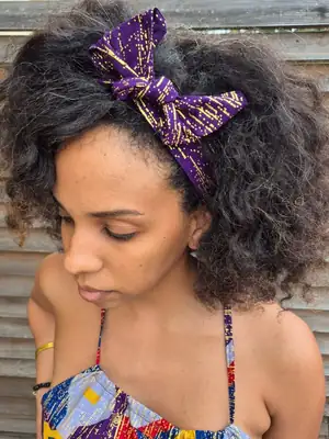 Bandeau à cheveux Senia mauve 13