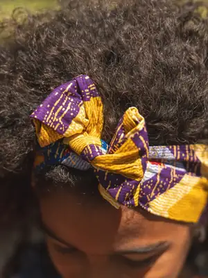 Bandeau à cheveux Senia à motif