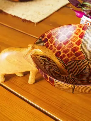 Bol éléphant tout peint 7