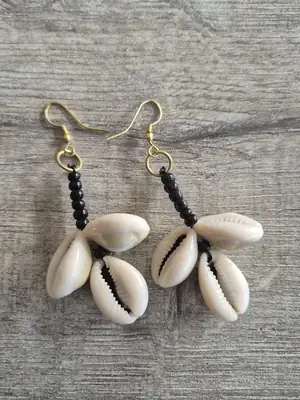 Boucles d'oreilles Cauris