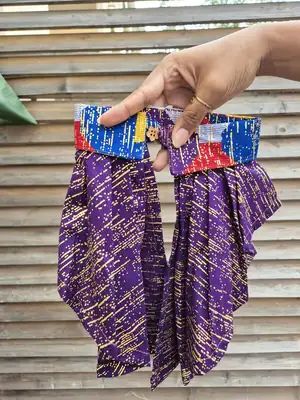 Col Jabot Senia mauve 3