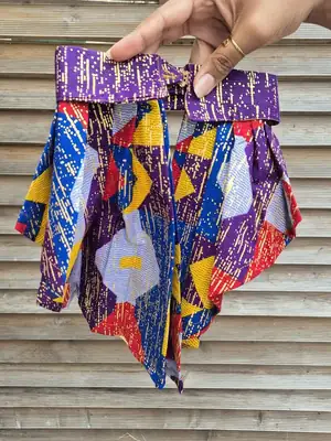 Col Jabot Senia à motif 3