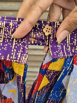 Col Jabot Senia à motif 5