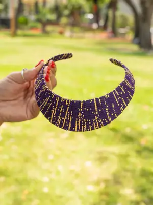 Collier Senia mauve 5