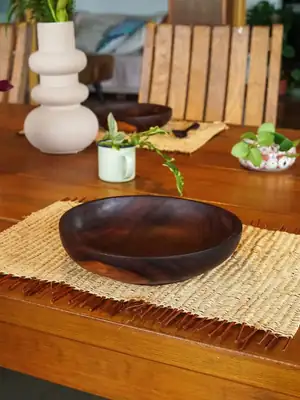 Grande assiette Mahogany
