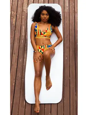 Haut de bikini Akee Kente 4