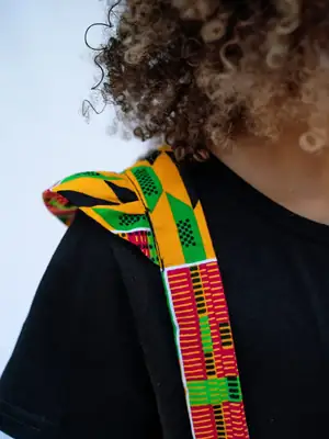 Jupe enfant à bretelles Ashanti Orange 4