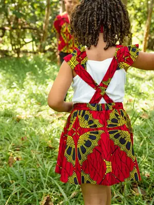 Jupe enfant à bretelles Asmara