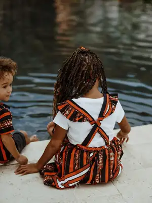 Jupe Enfant à Bretelles Eséka 4