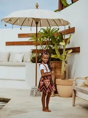 Jupe Enfant à Bretelles Eséka 5