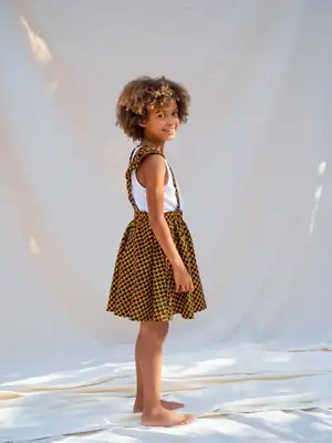 Jupe Enfant à bretelles Flamme