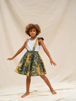 Jupe enfant à bretelles Horus