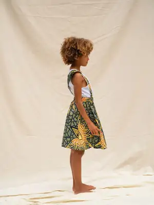Jupe enfant à bretelles Horus