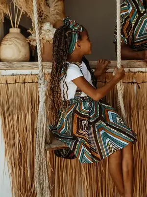 Jupe Enfant à Bretelles Kribi 3
