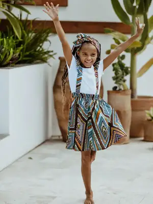 Jupe Enfant à Bretelles Kribi 5