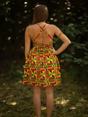 Jupe midi Ashanti Orange 3
