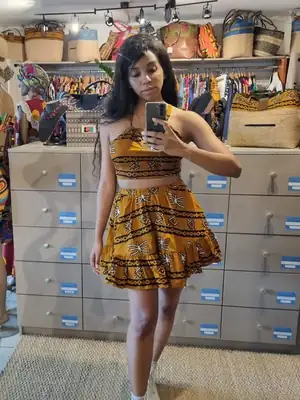 Mini jupe Wax Kaele