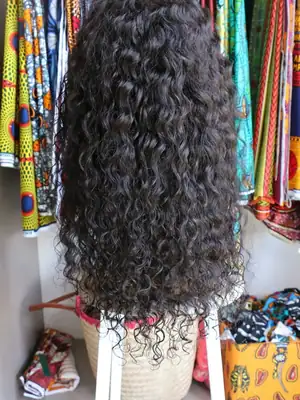 Perruque lace frontale Deep curl 20 pouces 5