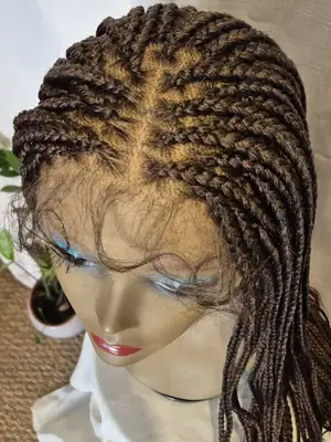 Perruque synthétique box braids 7