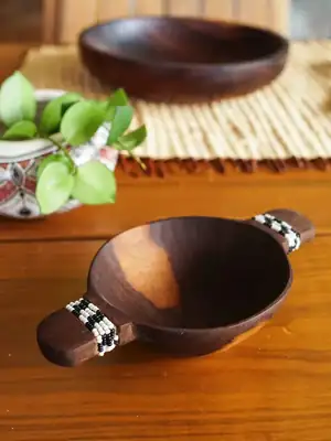Petit bol Massaï blanc