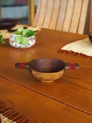 Petit bol Massaï rouge