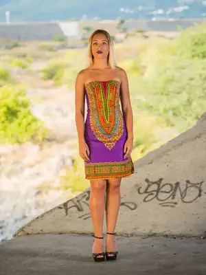 Robe Dashiki bustier (4 coloris) 12