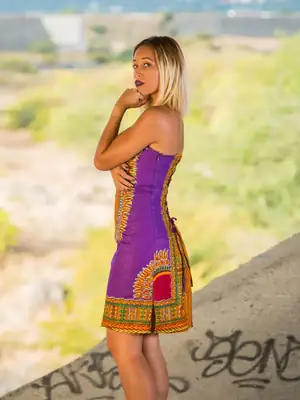 Robe Dashiki bustier (4 coloris) 13