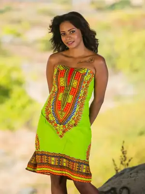 Robe Dashiki bustier (4 coloris) 4
