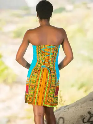 Robe Dashiki bustier (4 coloris) 10