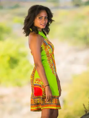 Robe Dashiki Croisée (4 coloris)