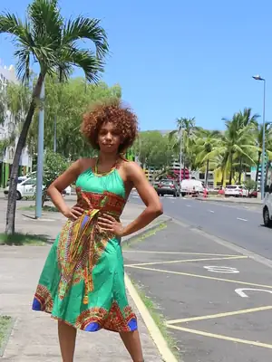 Robe Dashiki dos nu