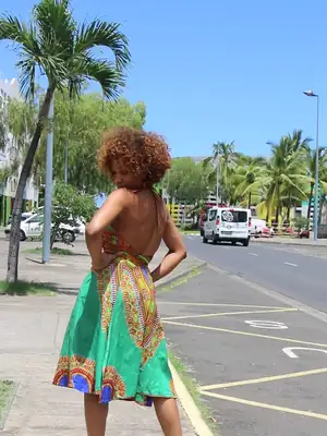 Robe Dashiki dos nu