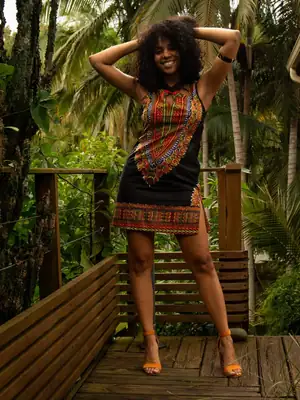Mao Dashiki Dress (3 colors) 4