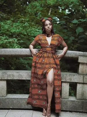 Robe longue wax Infinity Kaélé 4