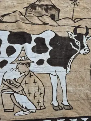 Tenture Bogolan Les nourricières 5