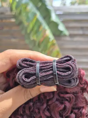 Tissage Big kinky bordeaux 4