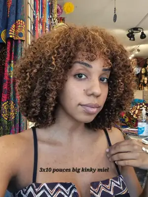 Tissage Big kinky miel
