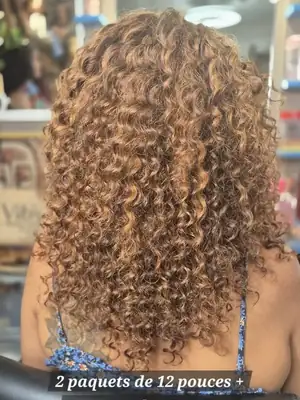 Tissage Deep curl péruvien coloré