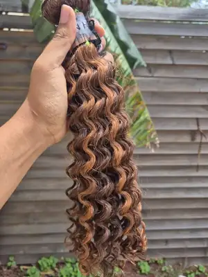 Tissage Deep curl péruvien coloré