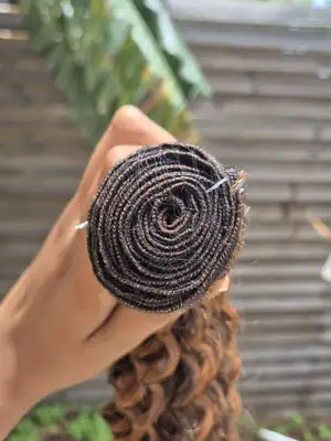 Tissage Deep curl péruvien coloré 4