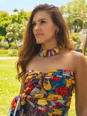 Top bandeau Senia à motif