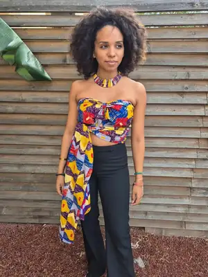 Top bandeau Senia à motif 4