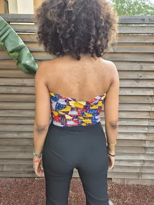 Top bandeau Senia à motif 5